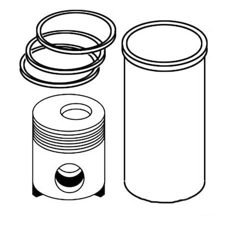 Aftermarket CK301 New Piston Liner Kit Fits Clark Hyster 715B CY607080B C300 Plus ENO20-0008